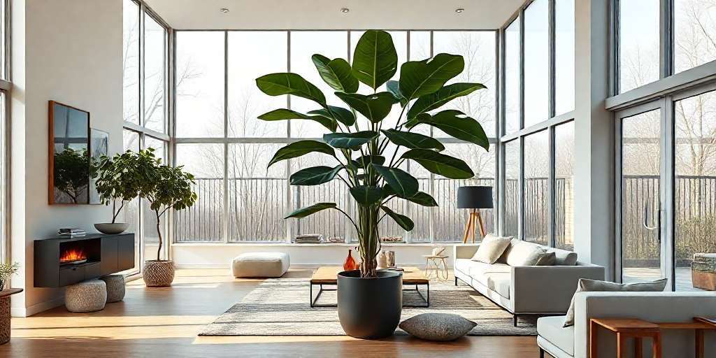 Se pueden usar macetas de fibra de vidrio para plantas grandes y lucir tu jardín espectacular