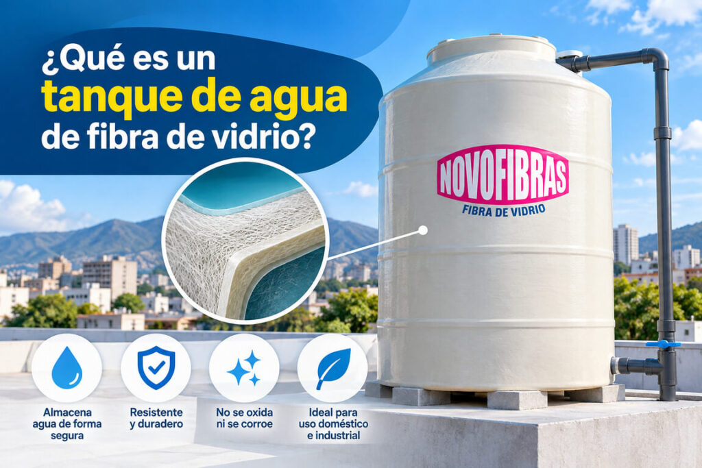 ¿Qué es un tanque de agua de fibra de vidrio?